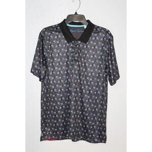 Robert Graham Shirt Men Large Alcohol Shots Happy Hour Golf Performance Polo